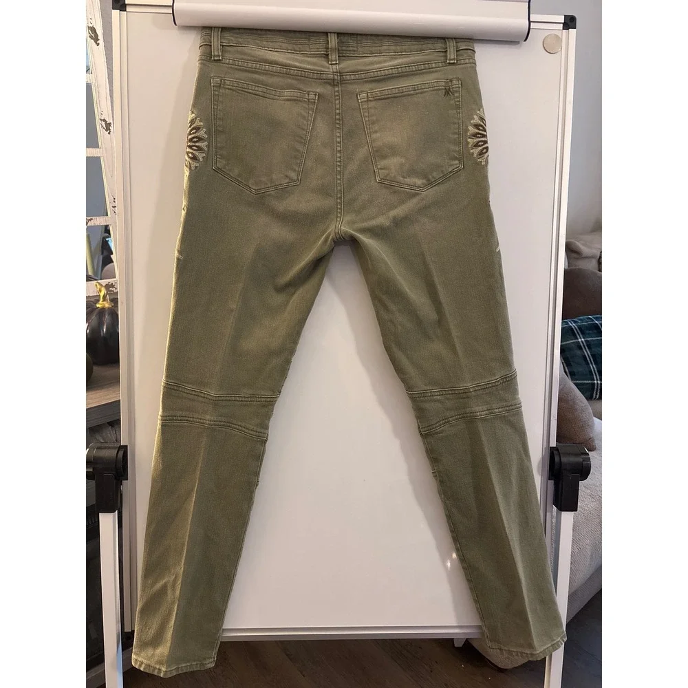 Miss‎ Me Vintage skinny Moto 30 women's greenish gray